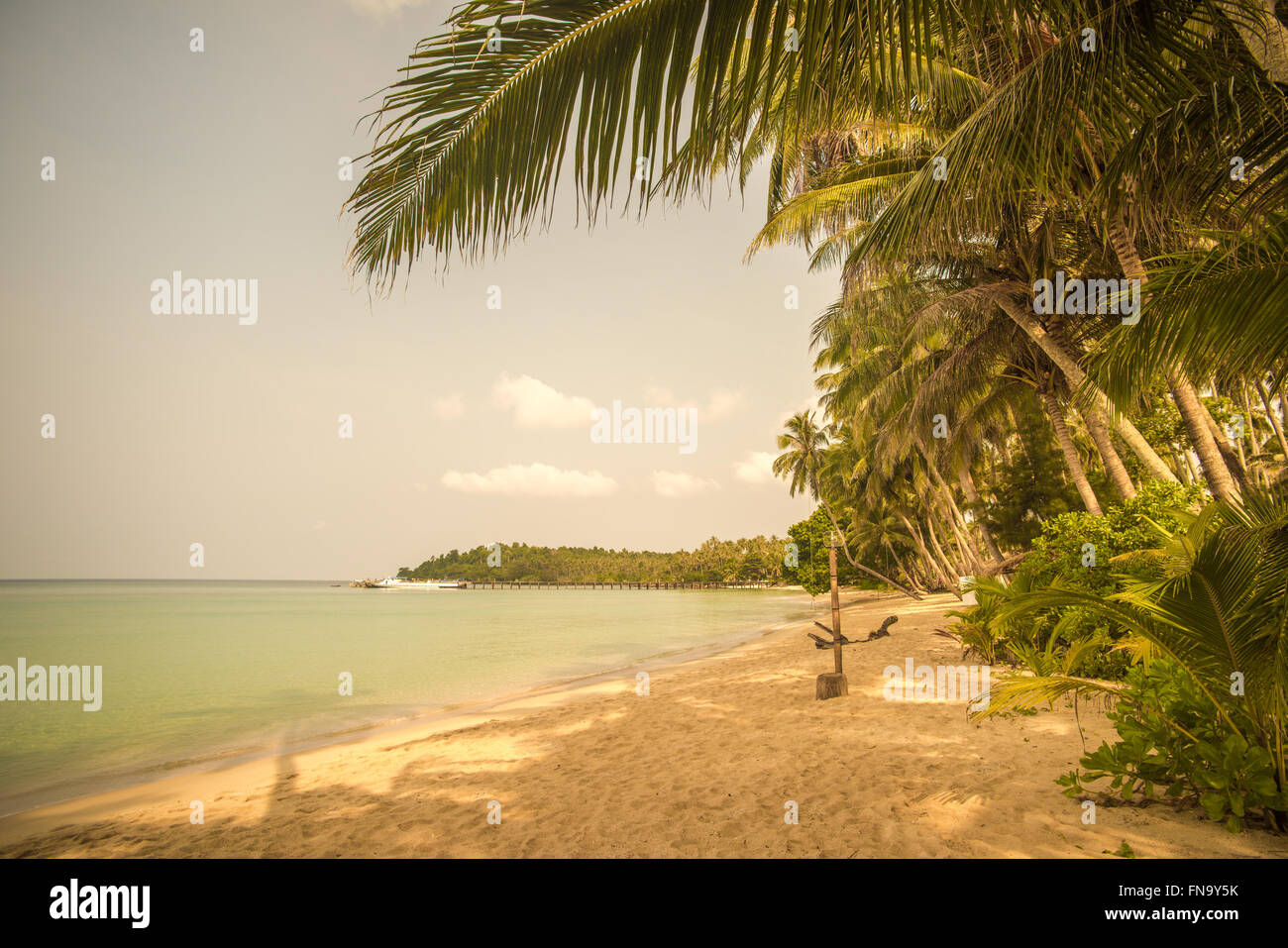 Retro-Stil Bild des tropischen Insel Strand Stockfoto Retro-Stil Bild des tropischen Insel Strand Stockfoto