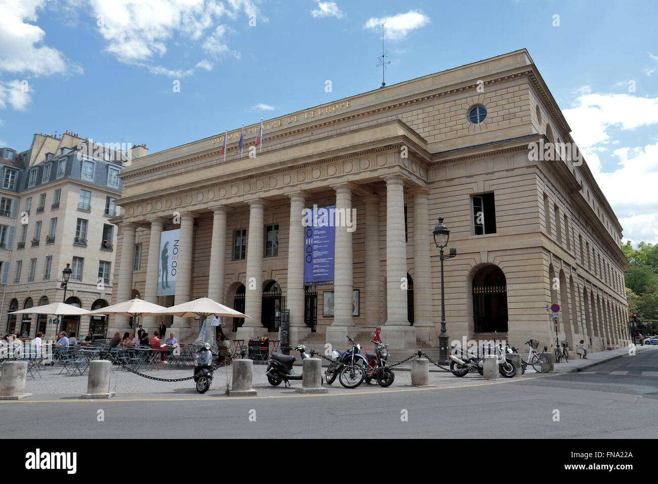 Das Odéon-Théâtre de l ' Europe von Pierre Thomas Baraguay in Paris, Frankreich. Stockfoto