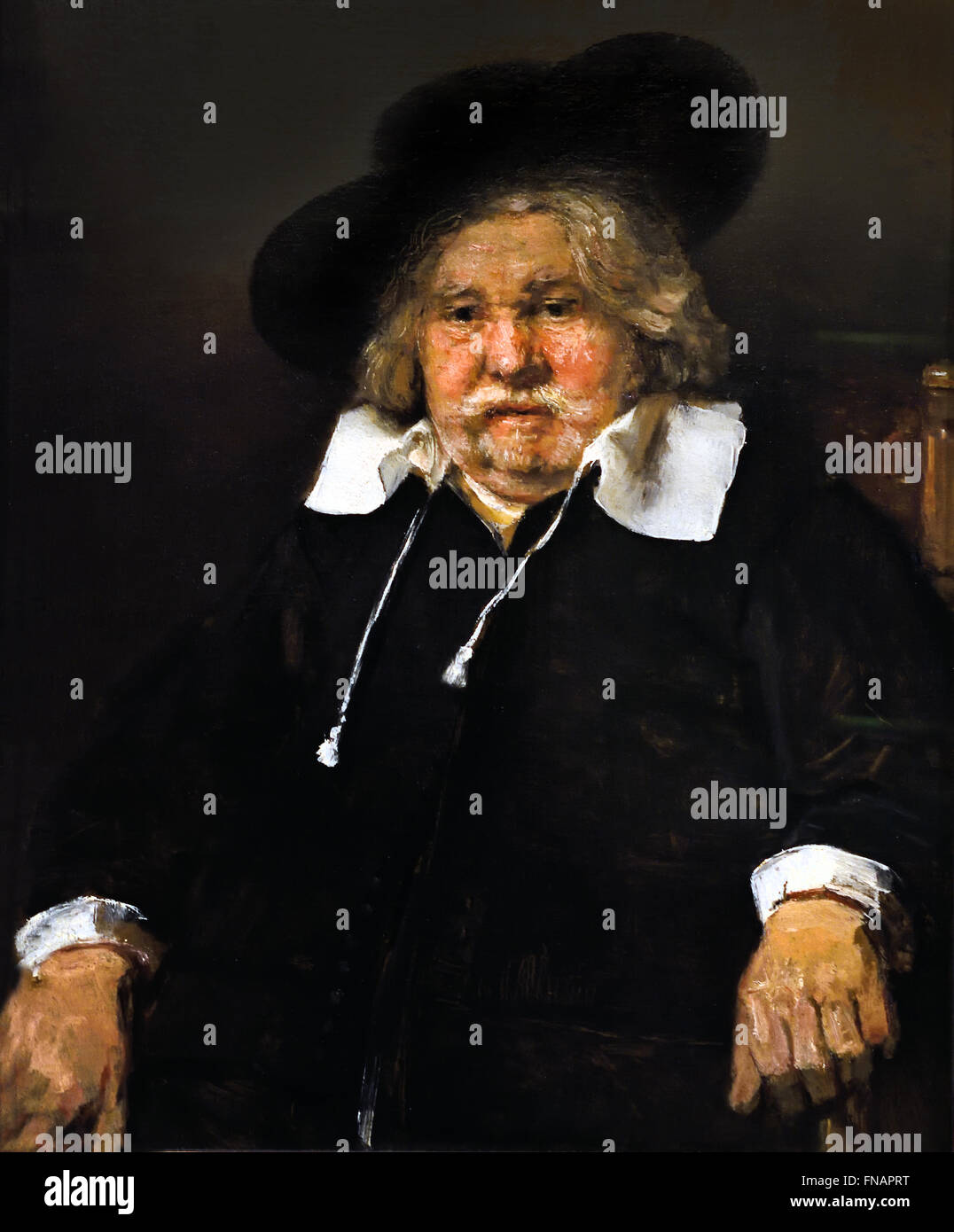 Porträt der ein älterer Mann sitzt, möglicherweise Pieter De La Tombe 1667 Rembrandt Harmenszoon van Rijn1606 – 1669 Niederlande Niederlande Stockfoto