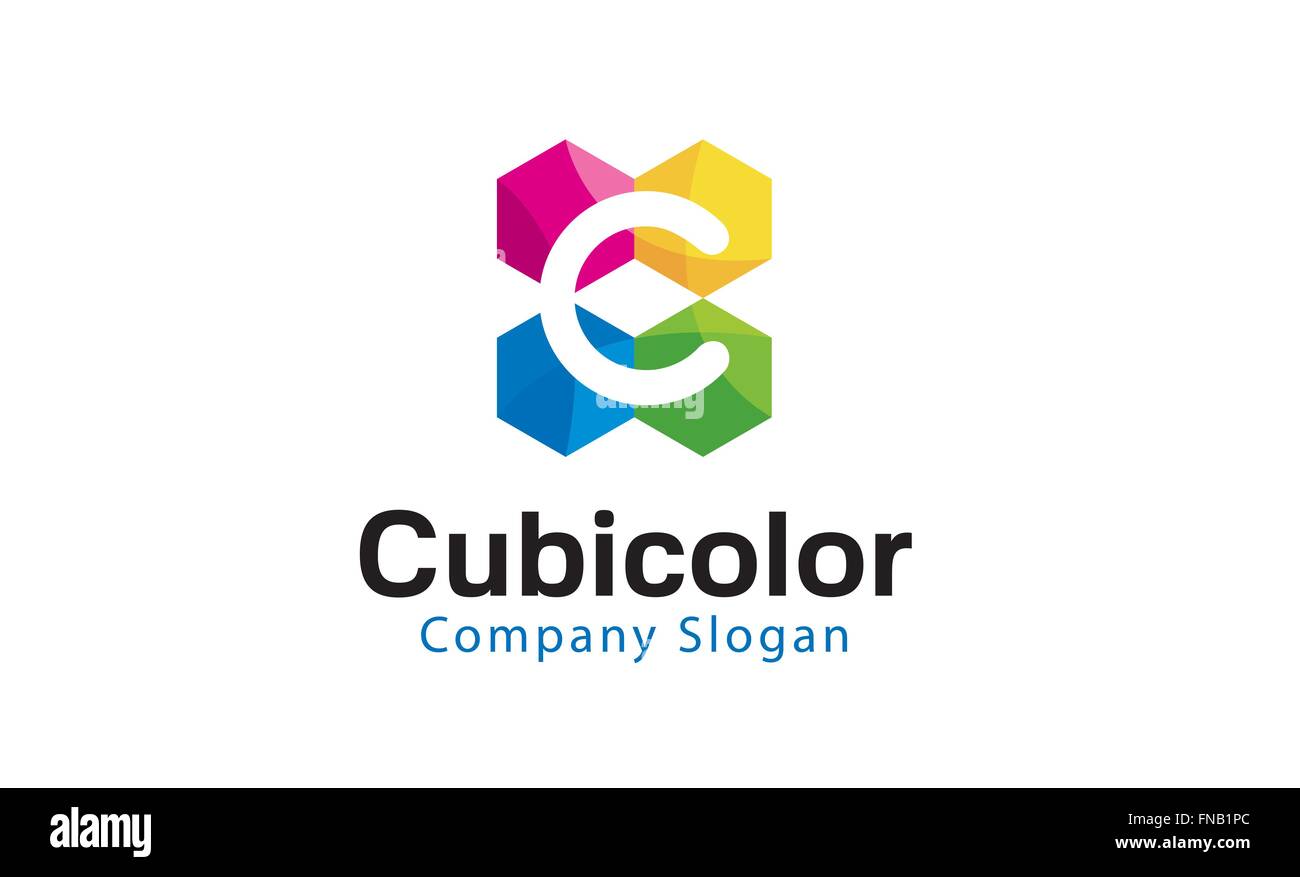 Cube-Color-Design-Darstellung Stock Vektor