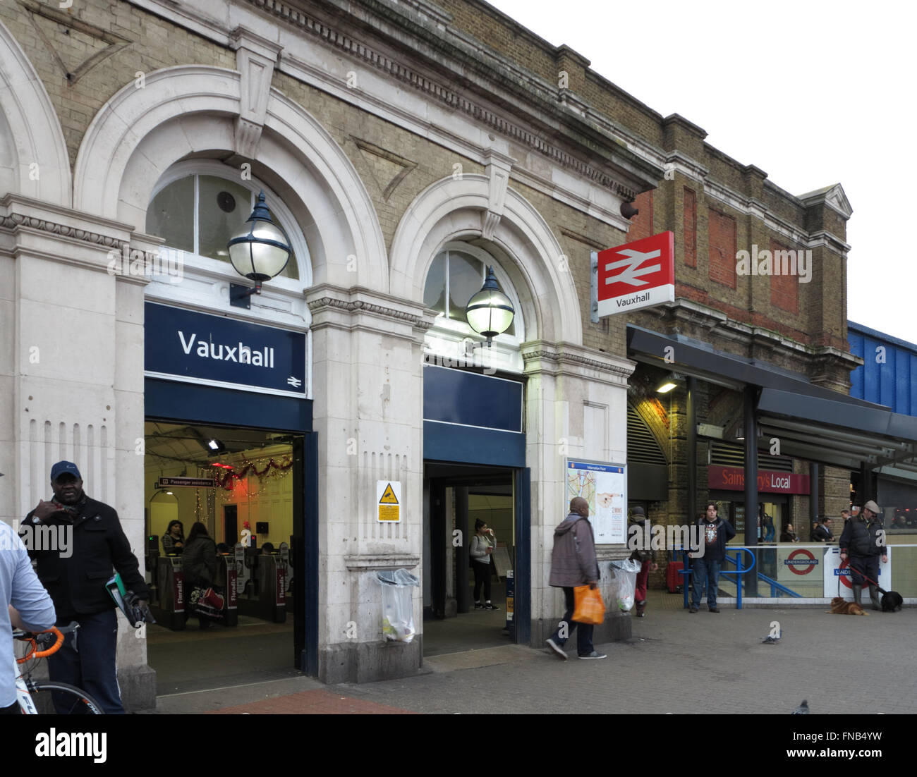 Bahnhof Vauxhall Stockfoto