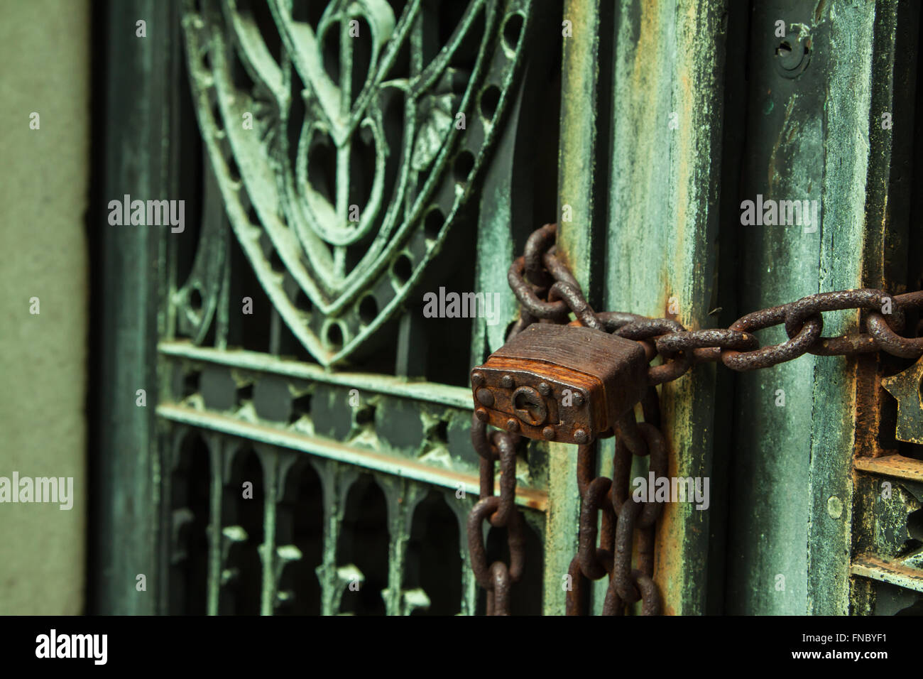 Vintage ornamentalen Eisenwerk Stockfoto