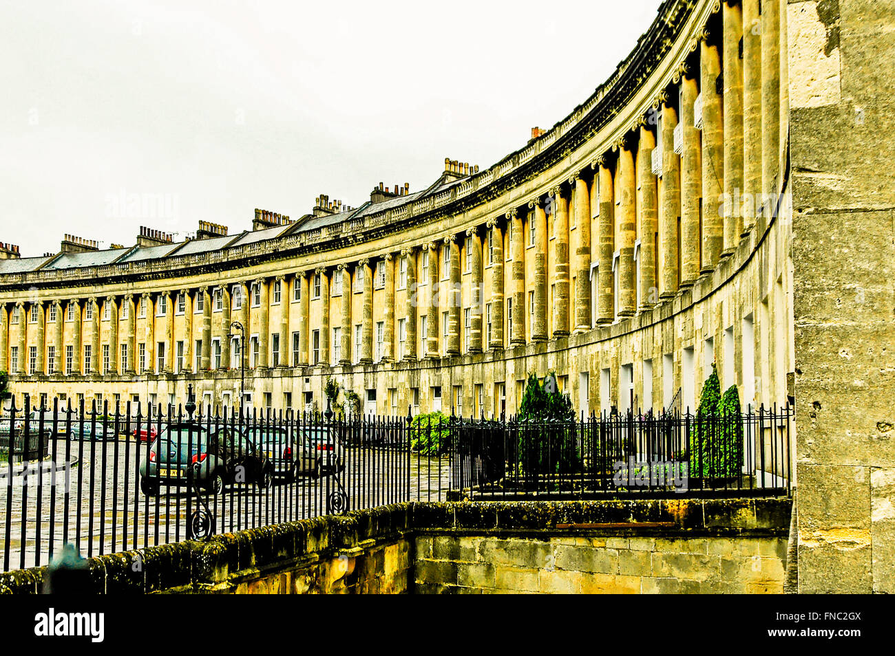 Royal Crescent in Bath, Somerset Stockfoto