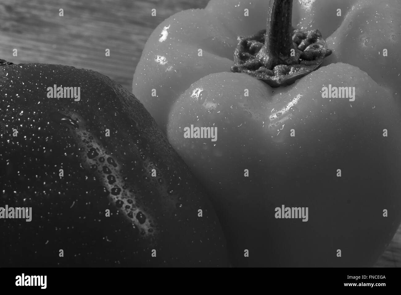 Paprika b&w Stockfoto