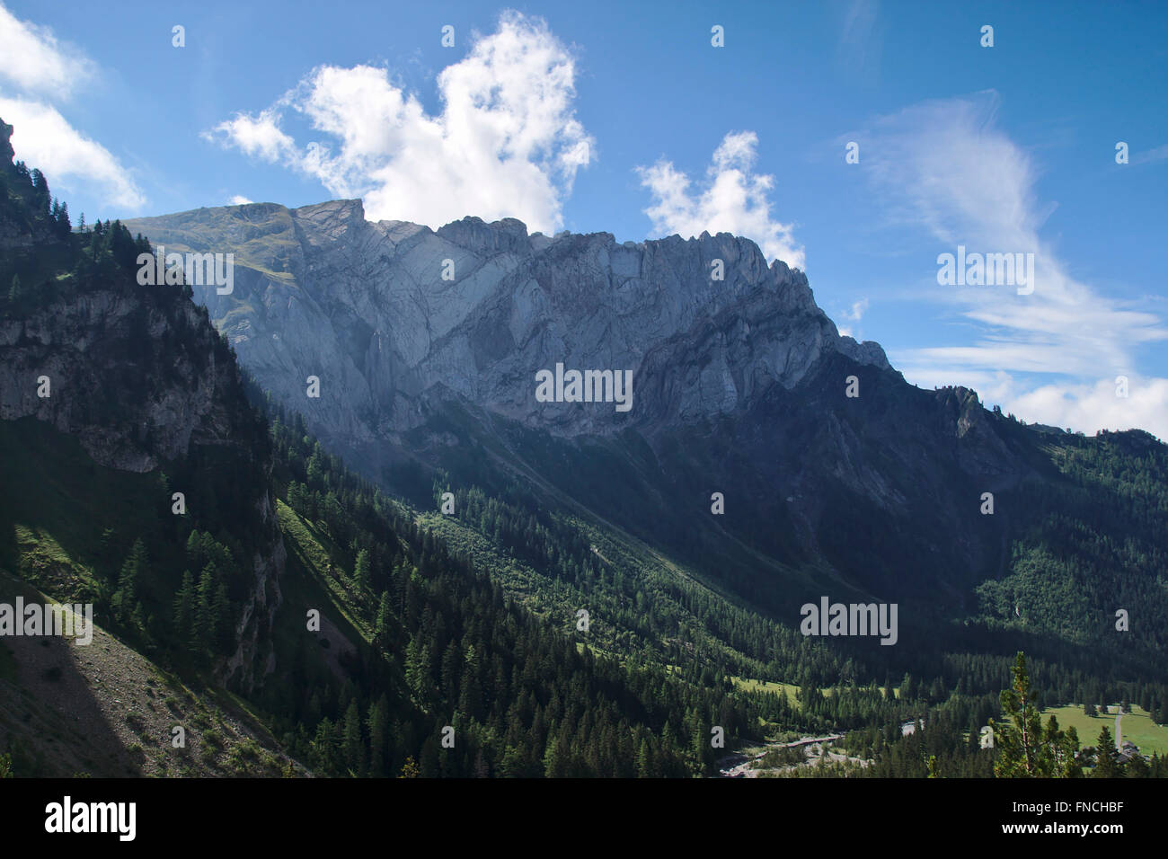 Nordwand des l'Argentine, Wallis, Schweiz Stockfoto