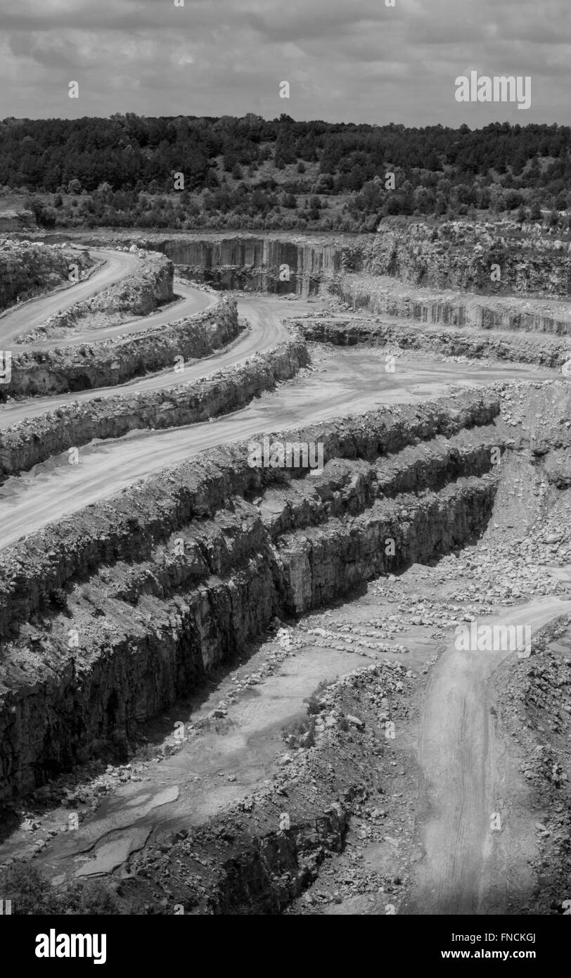Georgien-Granit-mine Stockfoto