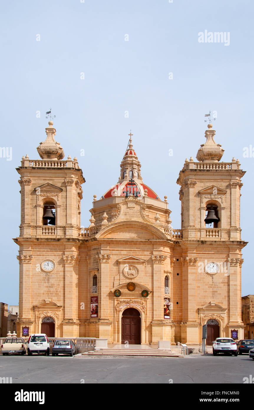 Kirche von Xaghra, Gozo, Malta Stockfoto