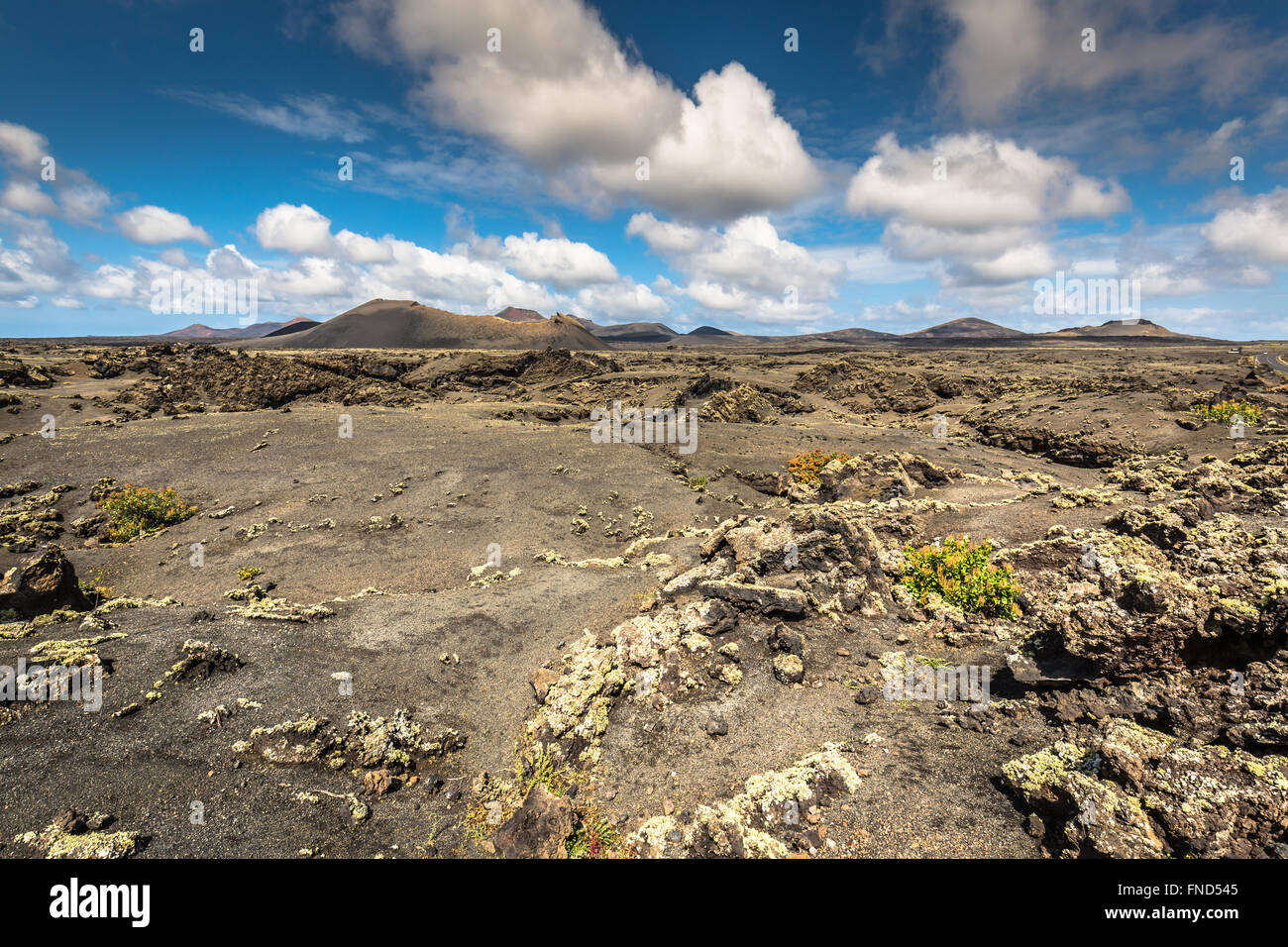 Timanfaya Nationalpark auf Lanzarote, Kanarische Inseln, Spanien Stockfoto