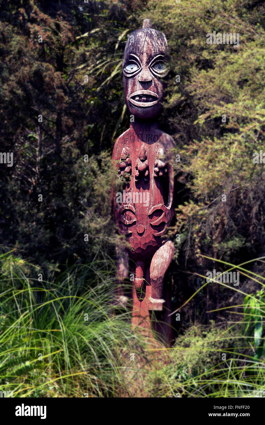 Maori carving Stockfoto