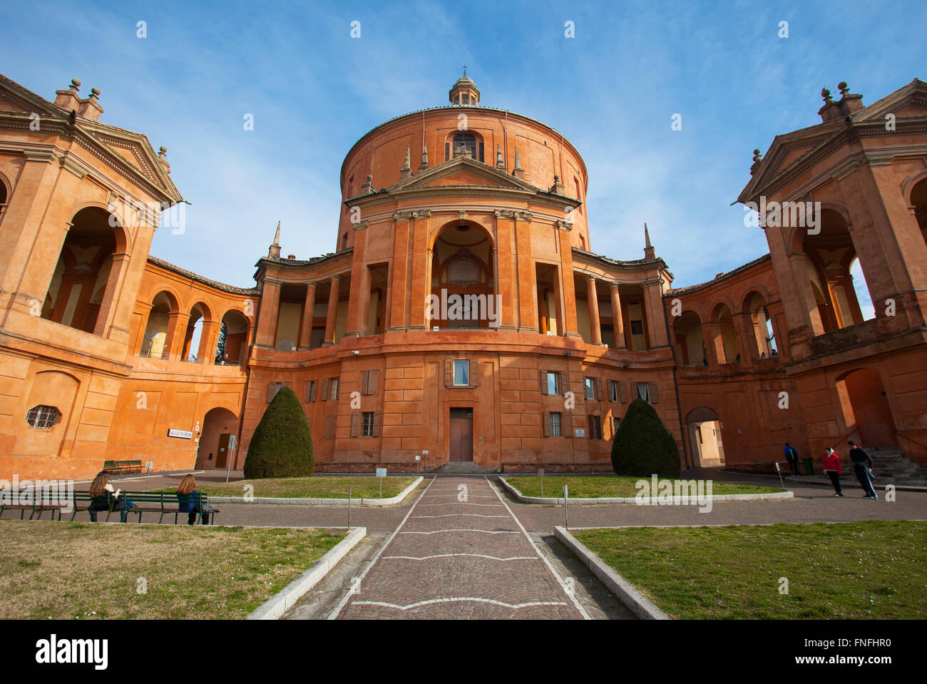 Heiligtum der Madonna von San Luca. Bologna, Emilia Romagna, Italien. Stockfoto