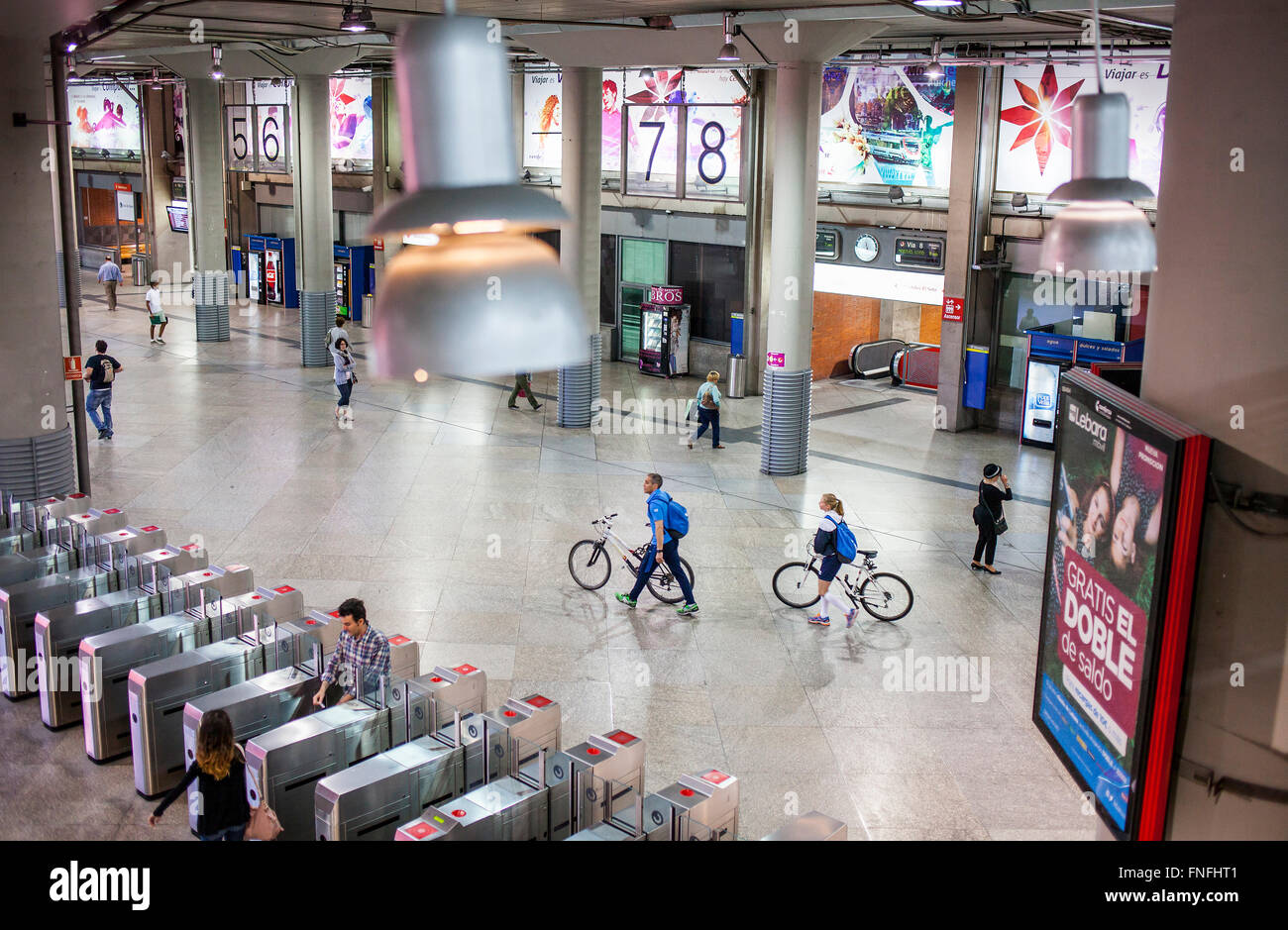 Bahnhof Atocha, Madrid, Spanien. Stockfoto