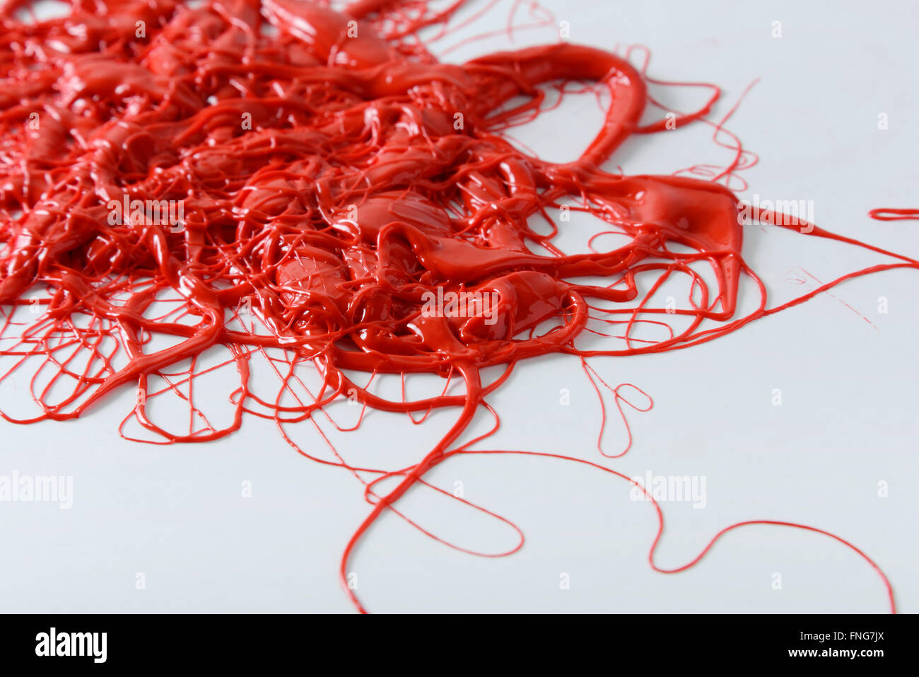 roten organische Formen Stockfoto