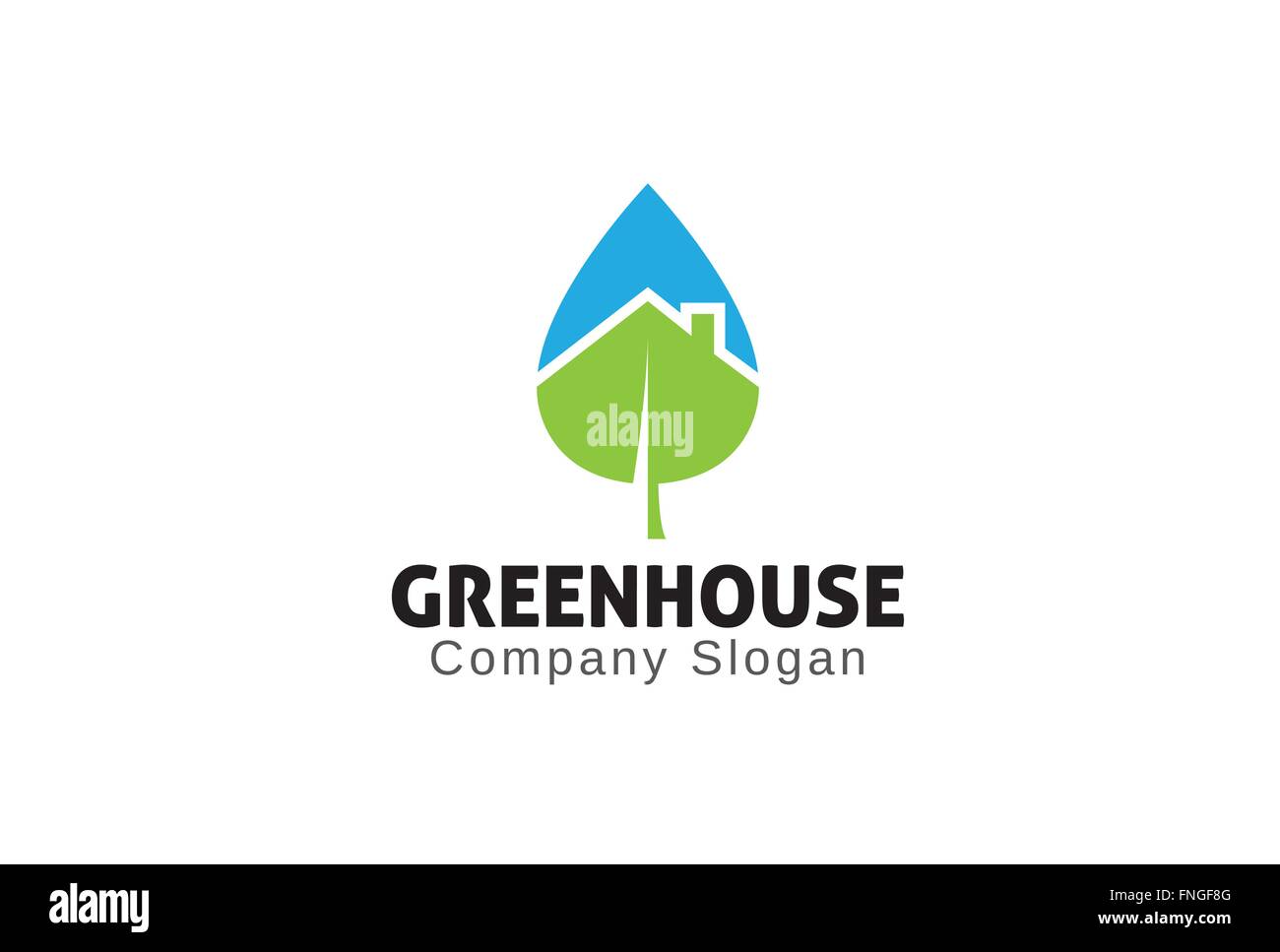 Grünes Haus-Design-Darstellung Stock Vektor