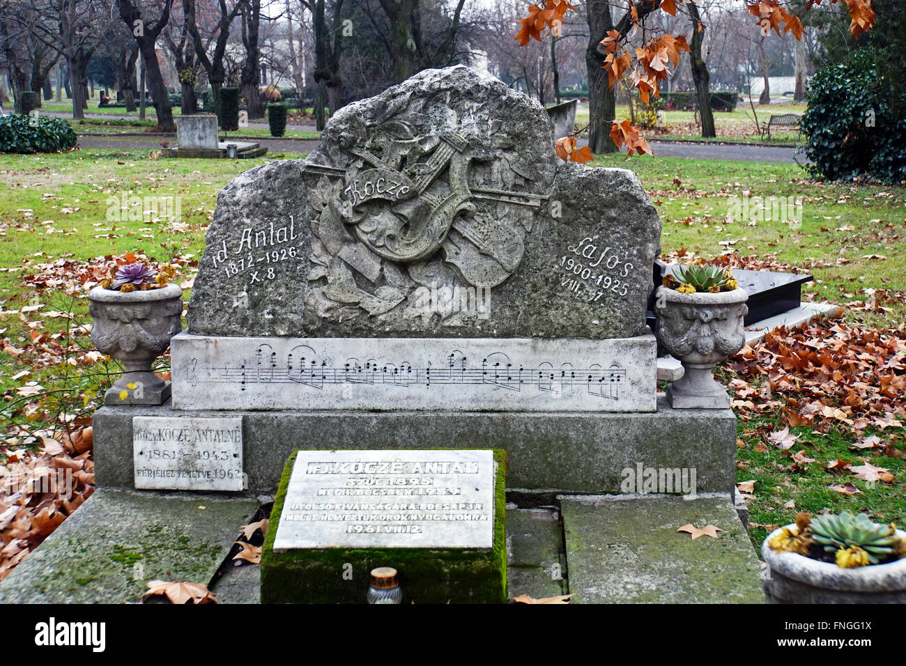 Kerepesi Friedhof (Fiumei Uti Nemzeti Sirkert), Budapest, Ungarn Stockfoto