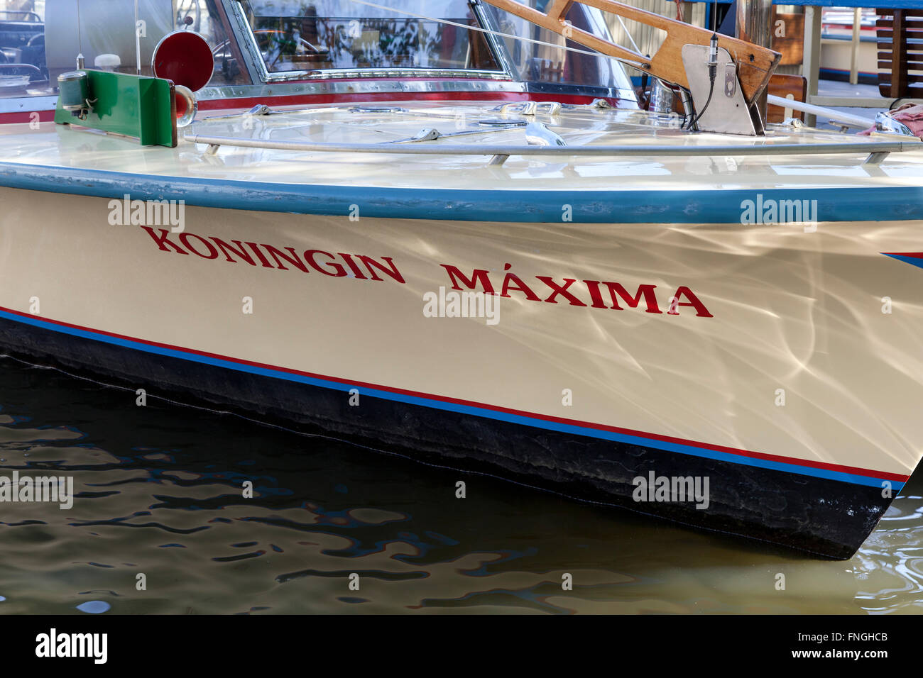 Start in Amsterdam mit den Namen der Königin maxima Stockfoto