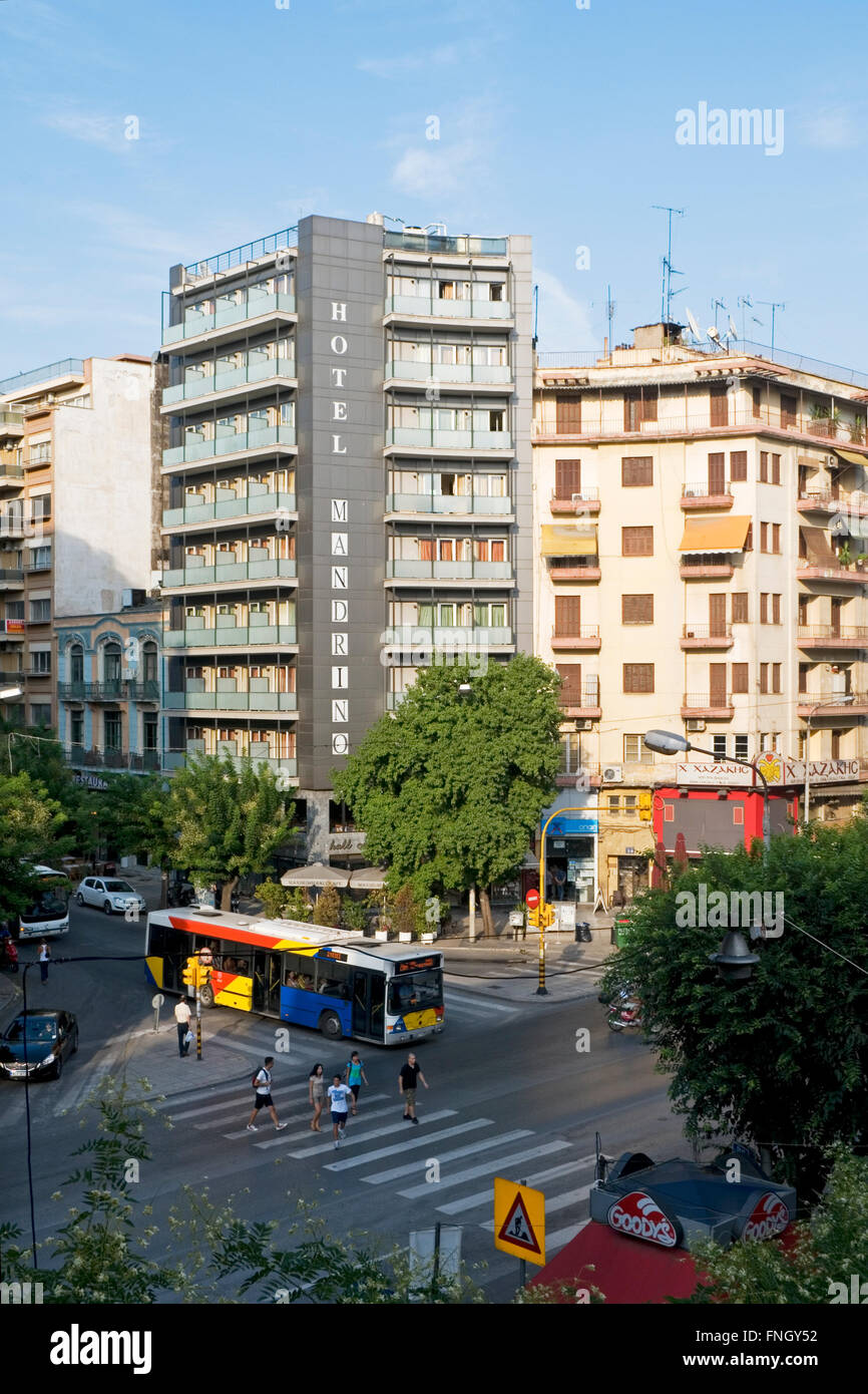 Städtisches Motiv im Egnatia Street, Thessaloniki, Griechenland Stockfoto