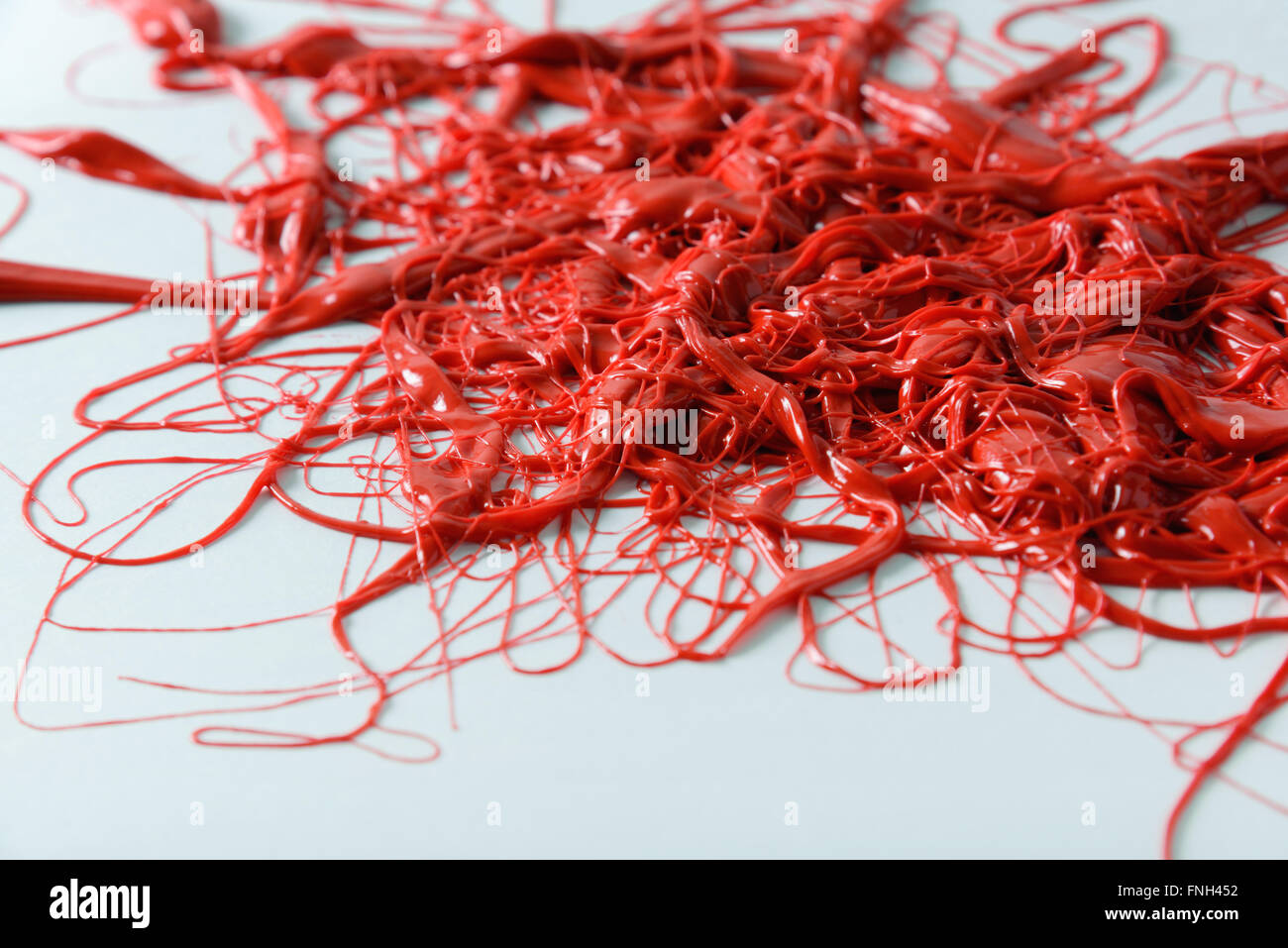 roten organische Formen Stockfoto
