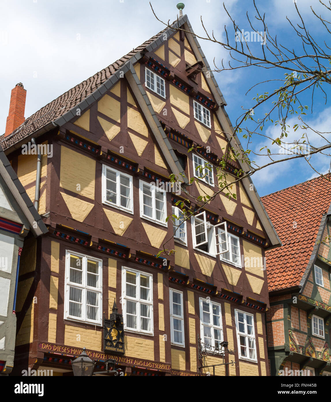 Fachwerkhaus in Celle - Stadt in Deutschland Stockfoto