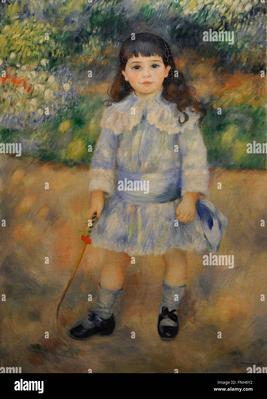Pierre-Auguste Renoir (1841-1919). Französischer Maler. Impressionistischen Stil. Kind mit einer Peitsche, 1885. Öl auf Leinwand. Die Eremitage. Sankt Petersburg. Russland. Stockfoto