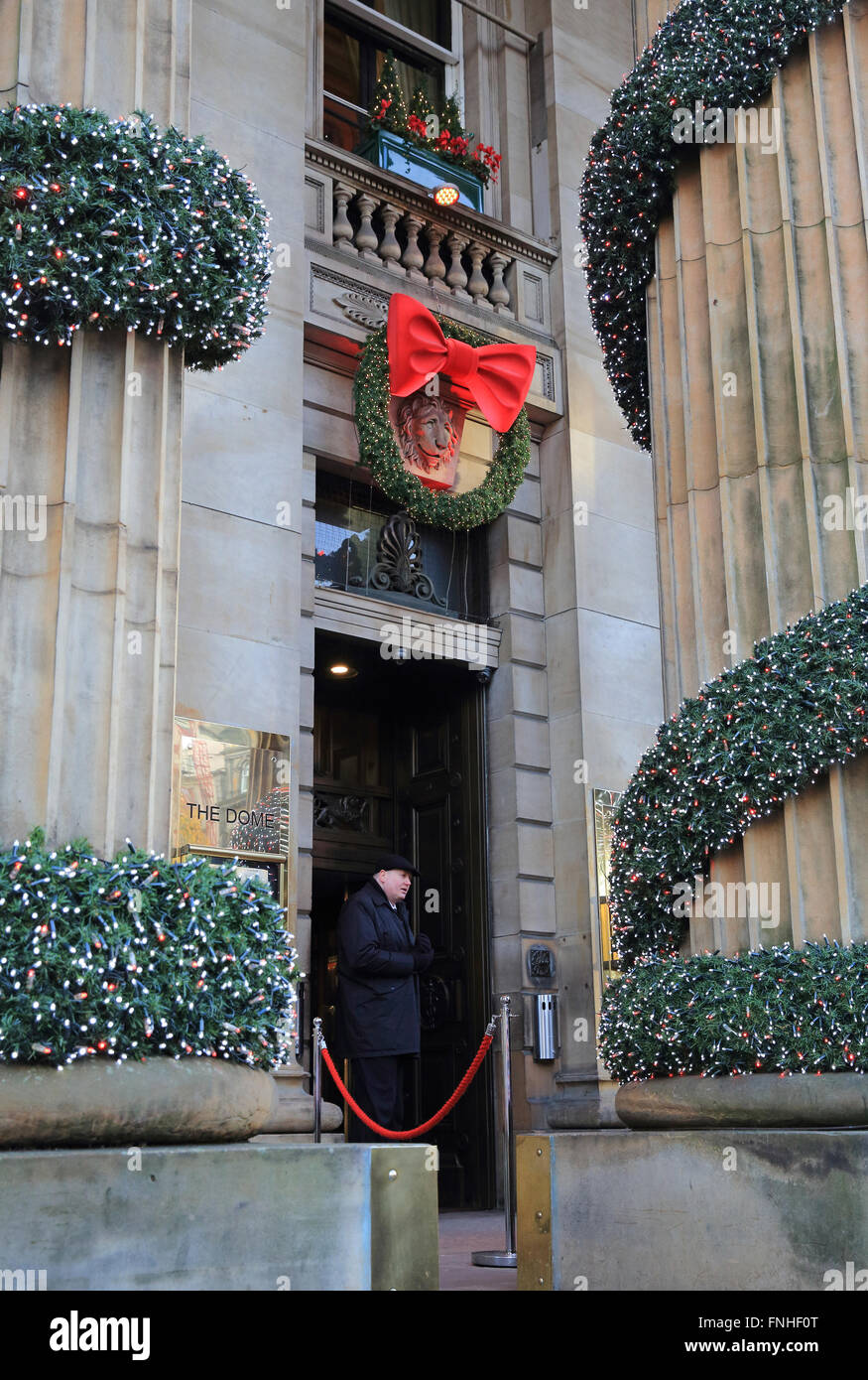 Weihnachten im Dome, Edinburgh Institution, an der George Street, in Neustadt, Schottland, Großbritannien Stockfoto