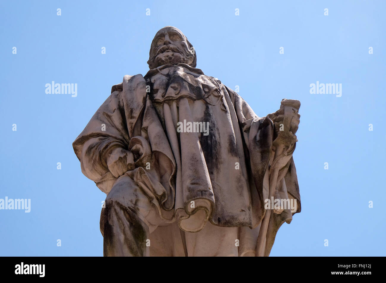 Giuseppe Garibaldi Statue von Urbano Lucchesi in Lucca, Italien, am 6. Juni 2015 Stockfoto