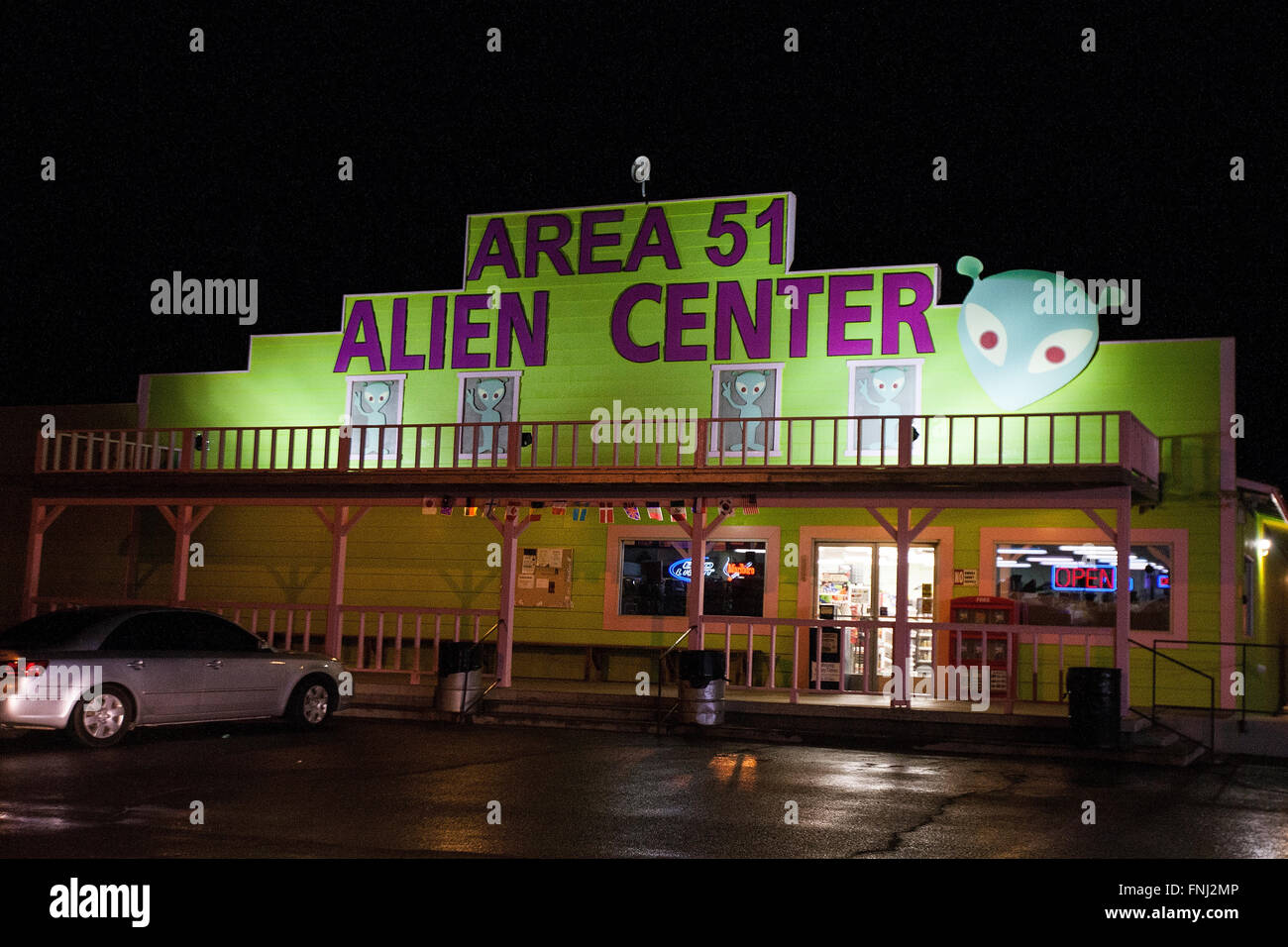 Area 51 Alien Center, Armagosa Valley, Nevada, Vereinigte Staaten von Amerika Stockfoto