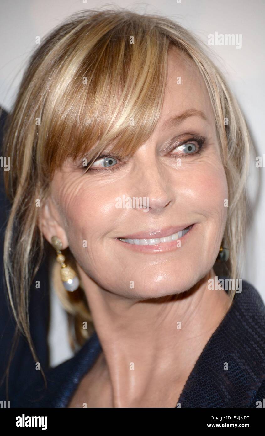 New York, NY, USA. 15. März 2016. Bo Derek im Ankunftsbereich für AMC Loews Lincoln Sqaure, New York, NY, MY BIG FAT griechischen Hochzeit 2 Premiere 15. März 2016. Bildnachweis: Kristin Callahan/Everett Collection/Alamy Live-Nachrichten Stockfoto