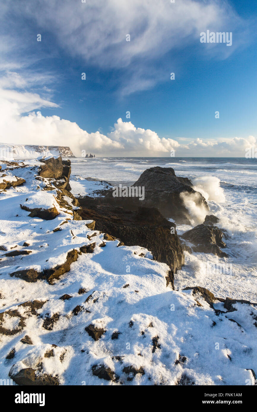 Dyrhólaey, Insel, Küste, Vik, Island Stockfotografie Alamy