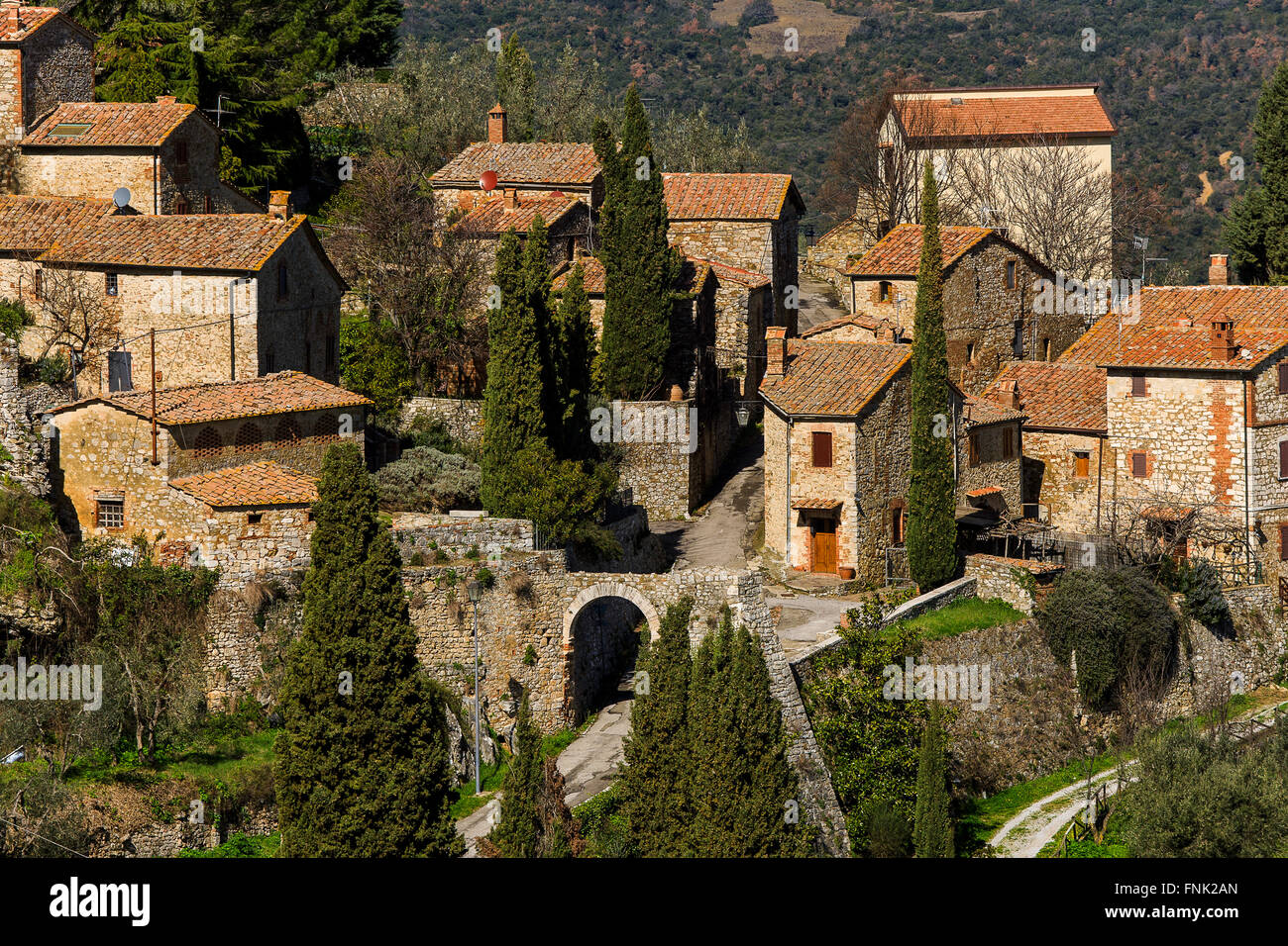 Italien Toskana Val D'Orcia Castiglione d ' Orcia Stockfotografie - Alamy