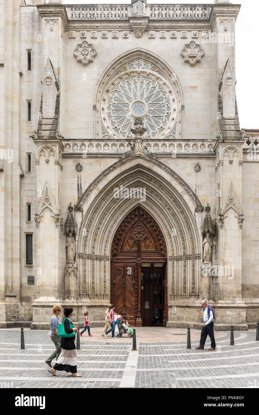 Kathedrale von Santiago, Bilbao, Altstadt (Casco Viejo), Biskaya, Baskenland, Baskenland, Spanien, Europa Stockfoto