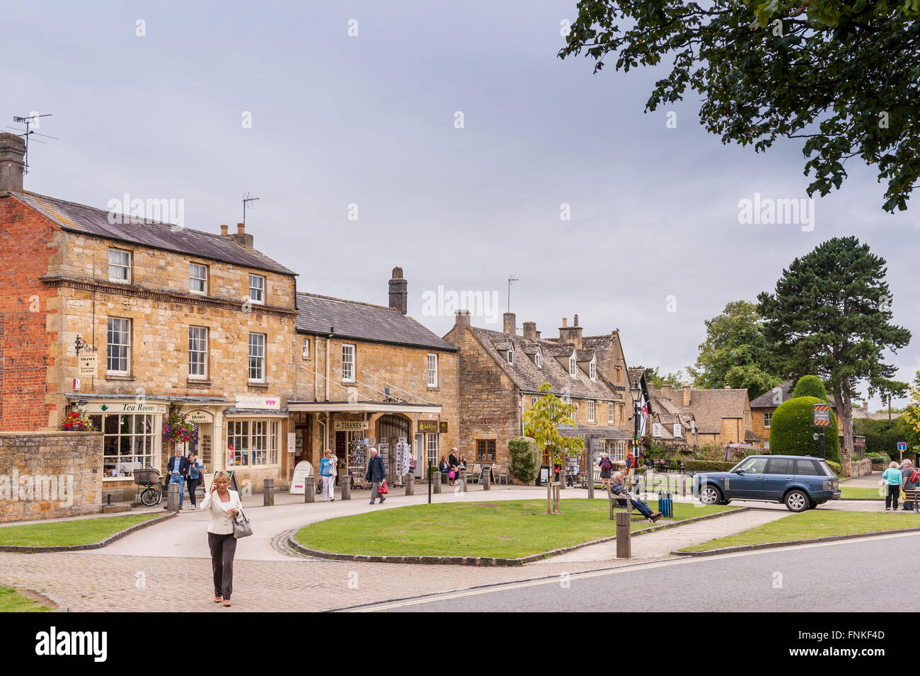 Die hübschen Cotswold-Dorf / Stadt Broadway, Worcestershire, England, Großbritannien, Uk Stockfoto