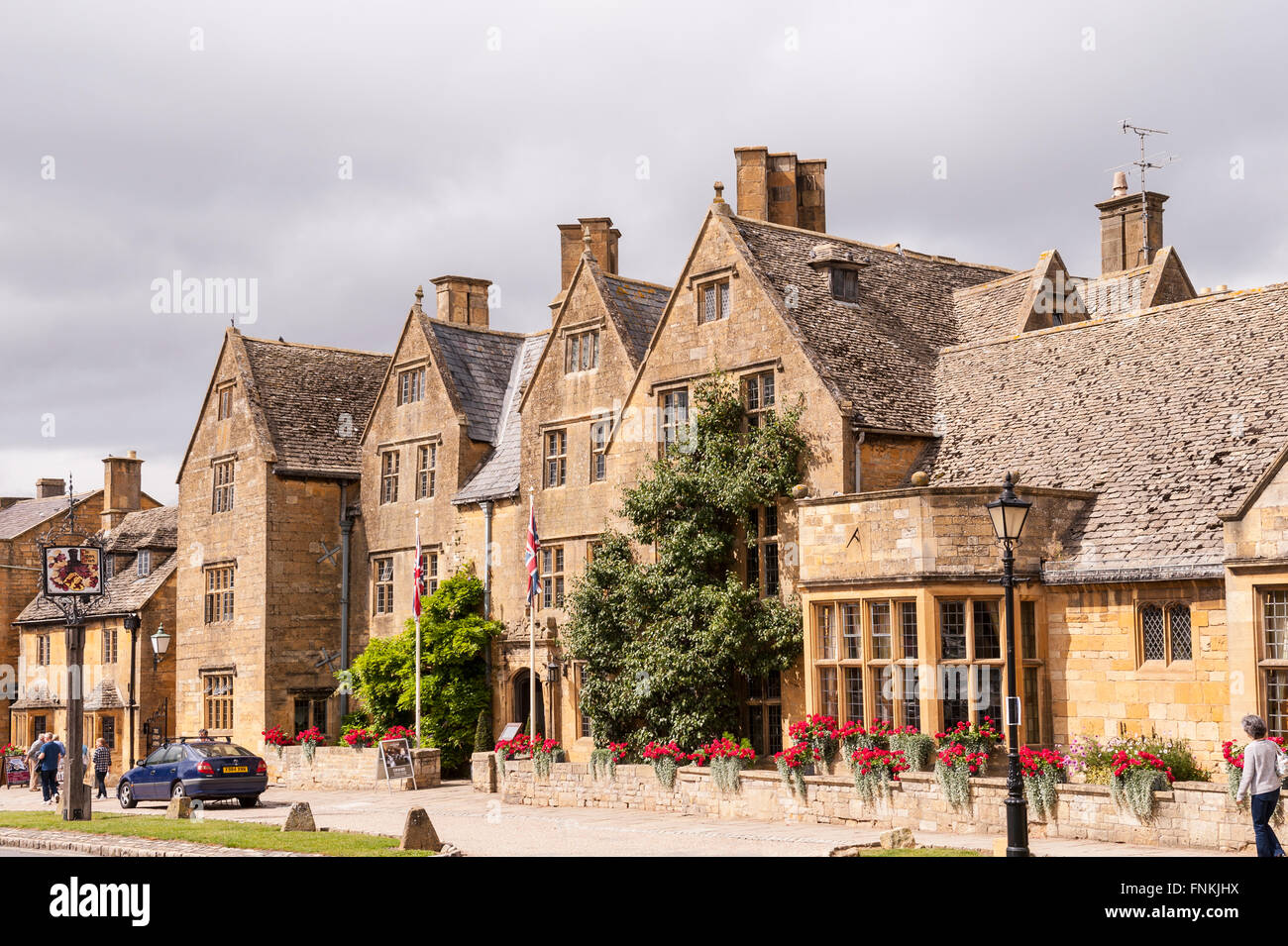 Die Lygon Arms Hotel, Broadway, Worcestershire, England, Großbritannien, Uk Stockfoto
