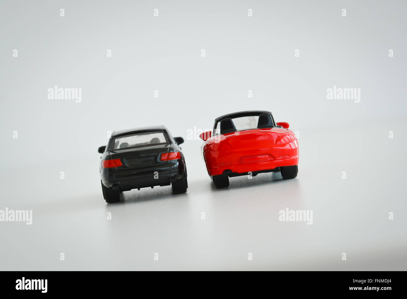 Autos Modelle isoliert auf weißem Hintergrund Stockfoto Autos Modelle isoliert auf weißem Hintergrund Stockfoto