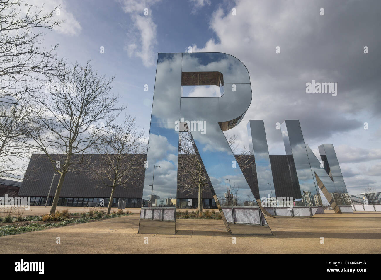 Handball-Arena, Kupfer-Box Olympic Park in London Stockfoto