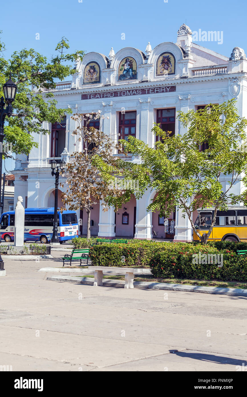 CIENFUEGOS, Kuba - 30. März 2012: The Tomas Terry Theater nur zur redaktionellen Verwendung. Stockfoto