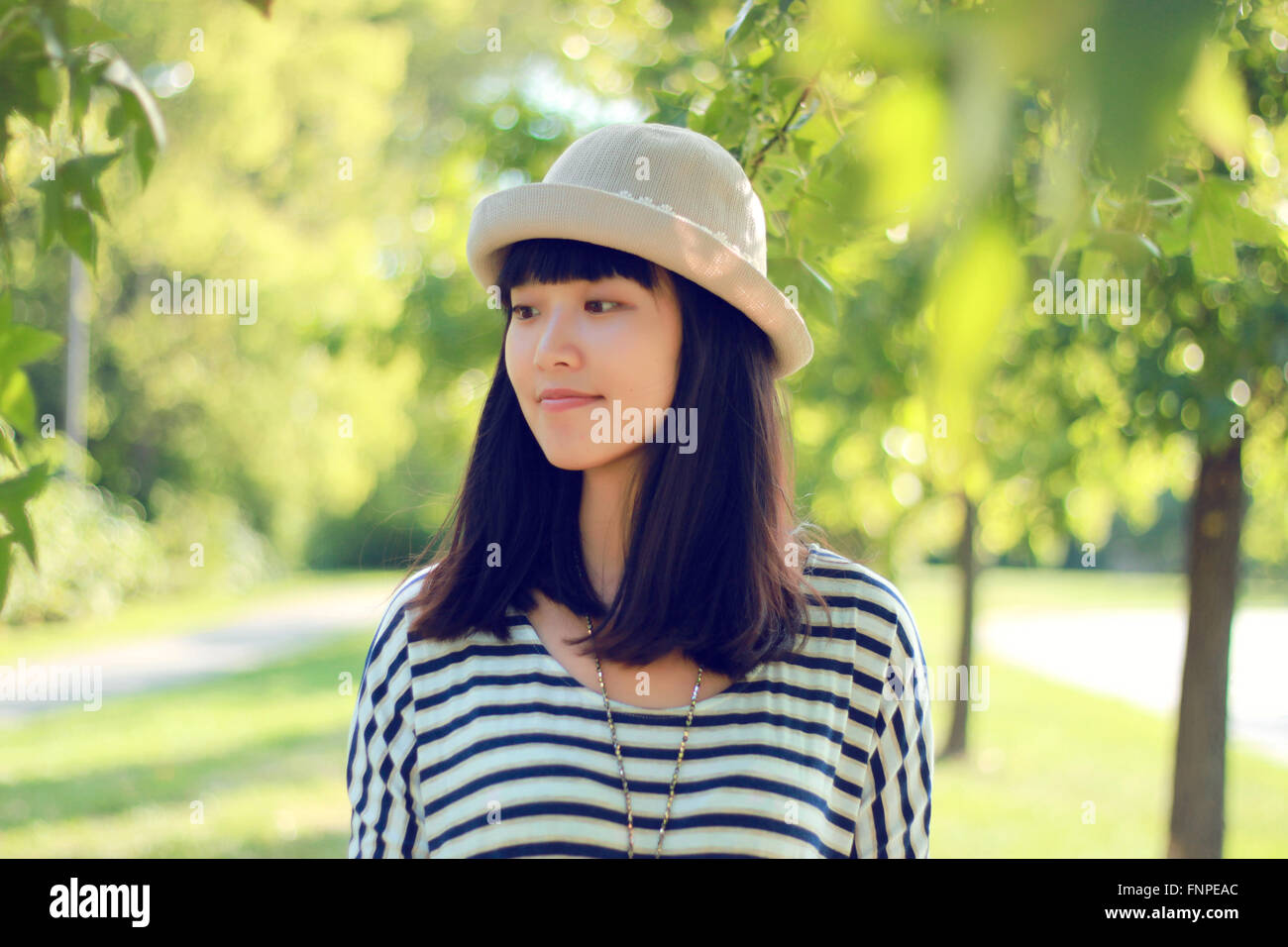 Genießen Sie den Sommer grün Stockfoto