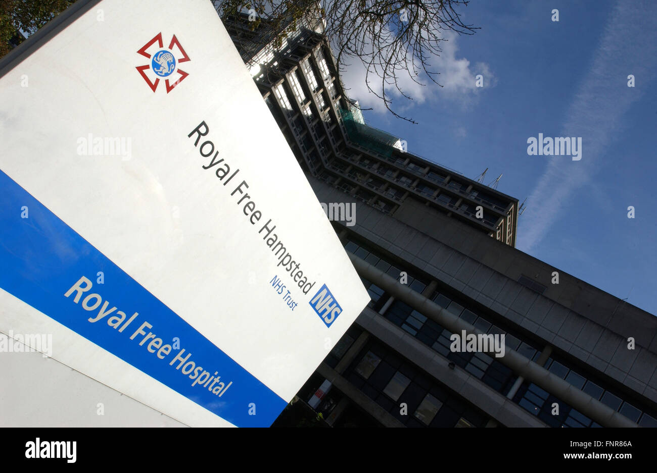 Das Royal Free Hospital Hampstead NHS Vertrauen Stockfoto