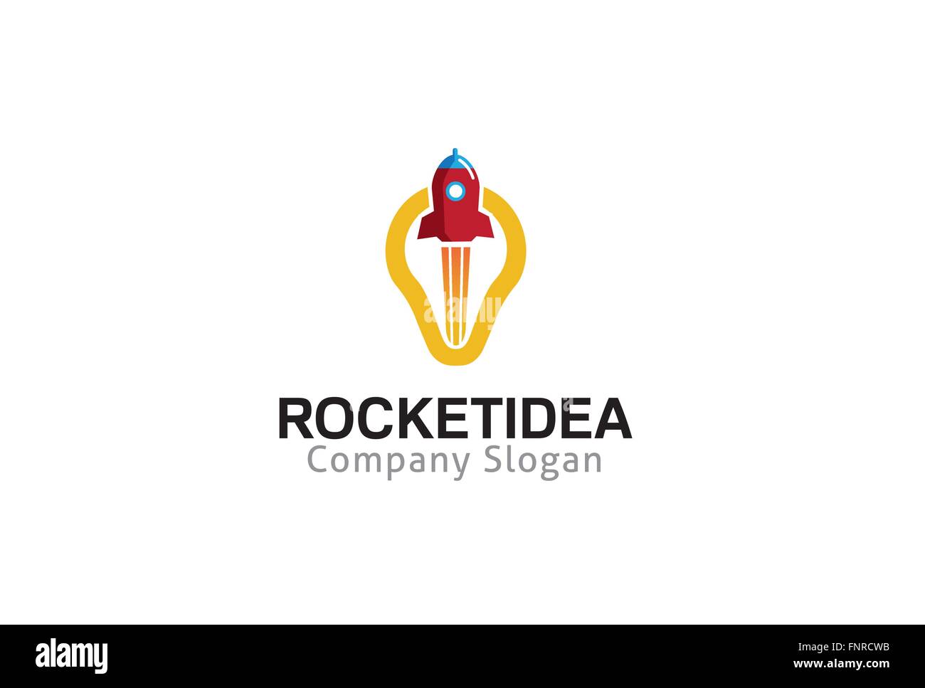Rocket Design Idee Illustration Stock Vektor
