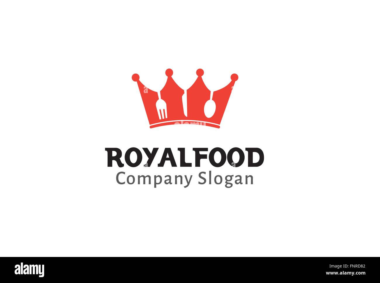Royal Food Design Illustration Stock Vektor