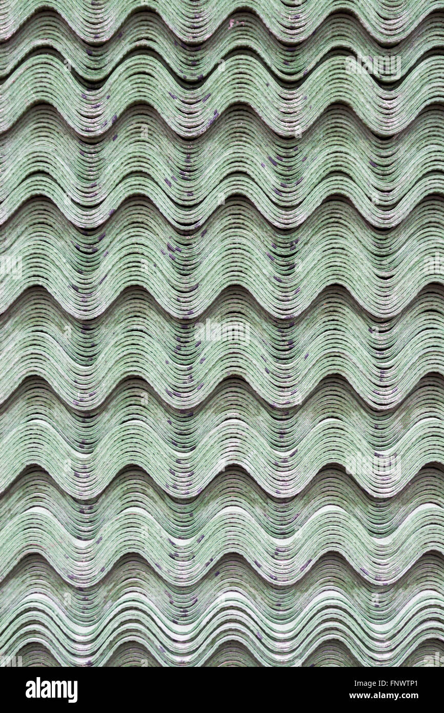 Building Material Blatt grün Ondulina Stockfoto