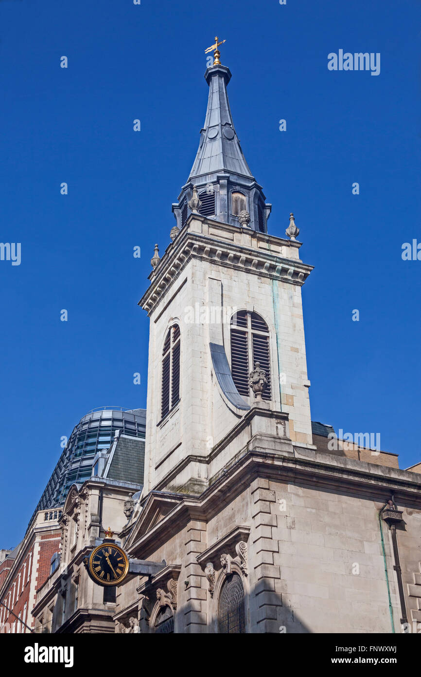 Stadt von London die Kirche St Edmund, König und Märtyrer in Lombard Street Stockfoto