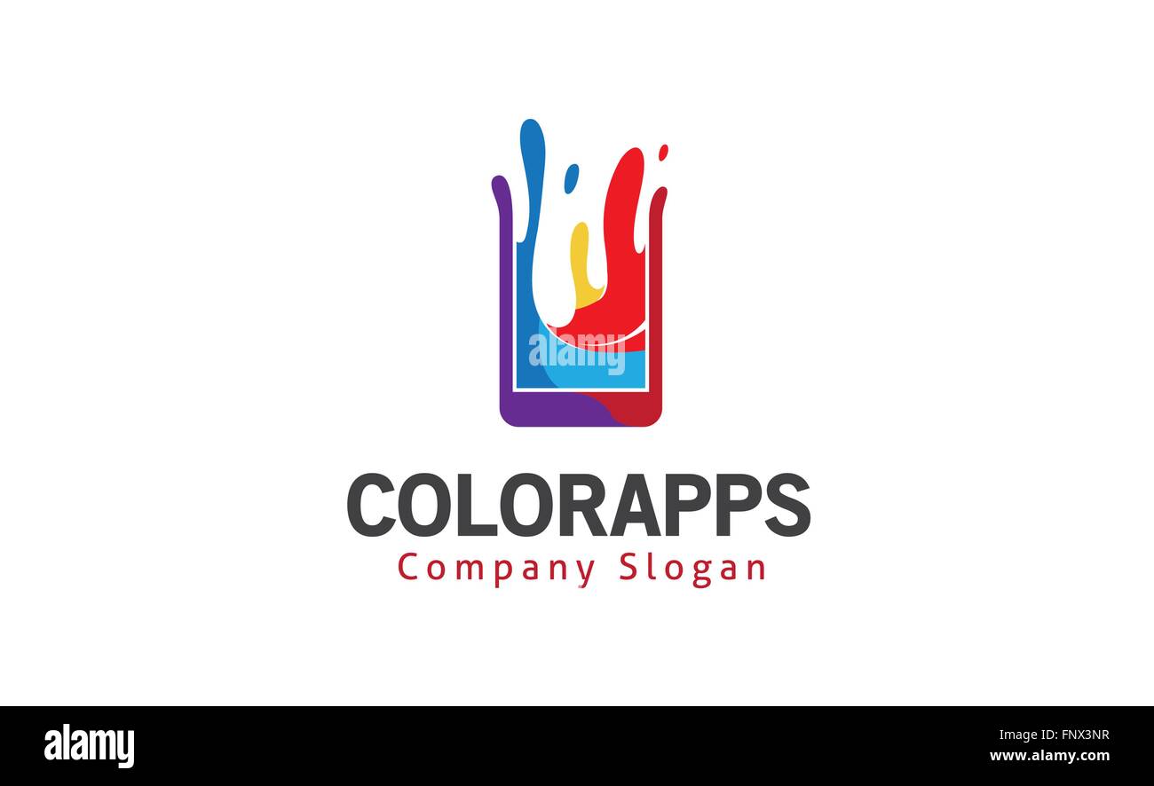 Farbe-Apps Design-Darstellung Stock Vektor
