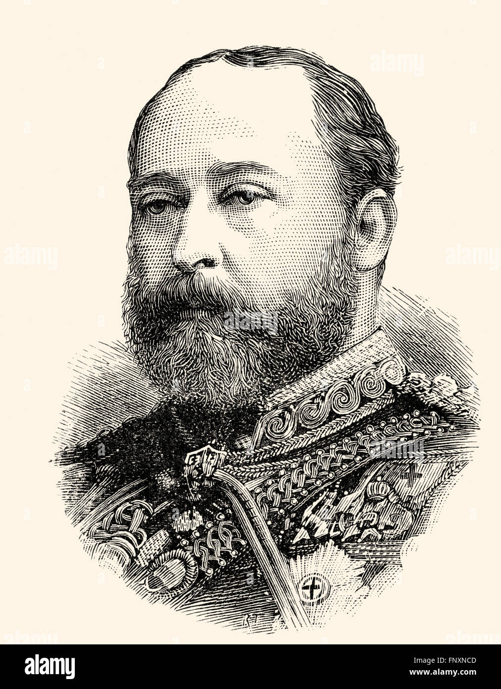 Edward VII oder Albert Edward; 1841-1910; König des Vereinigten Königreichs und Kaiser von Indien Stockfoto