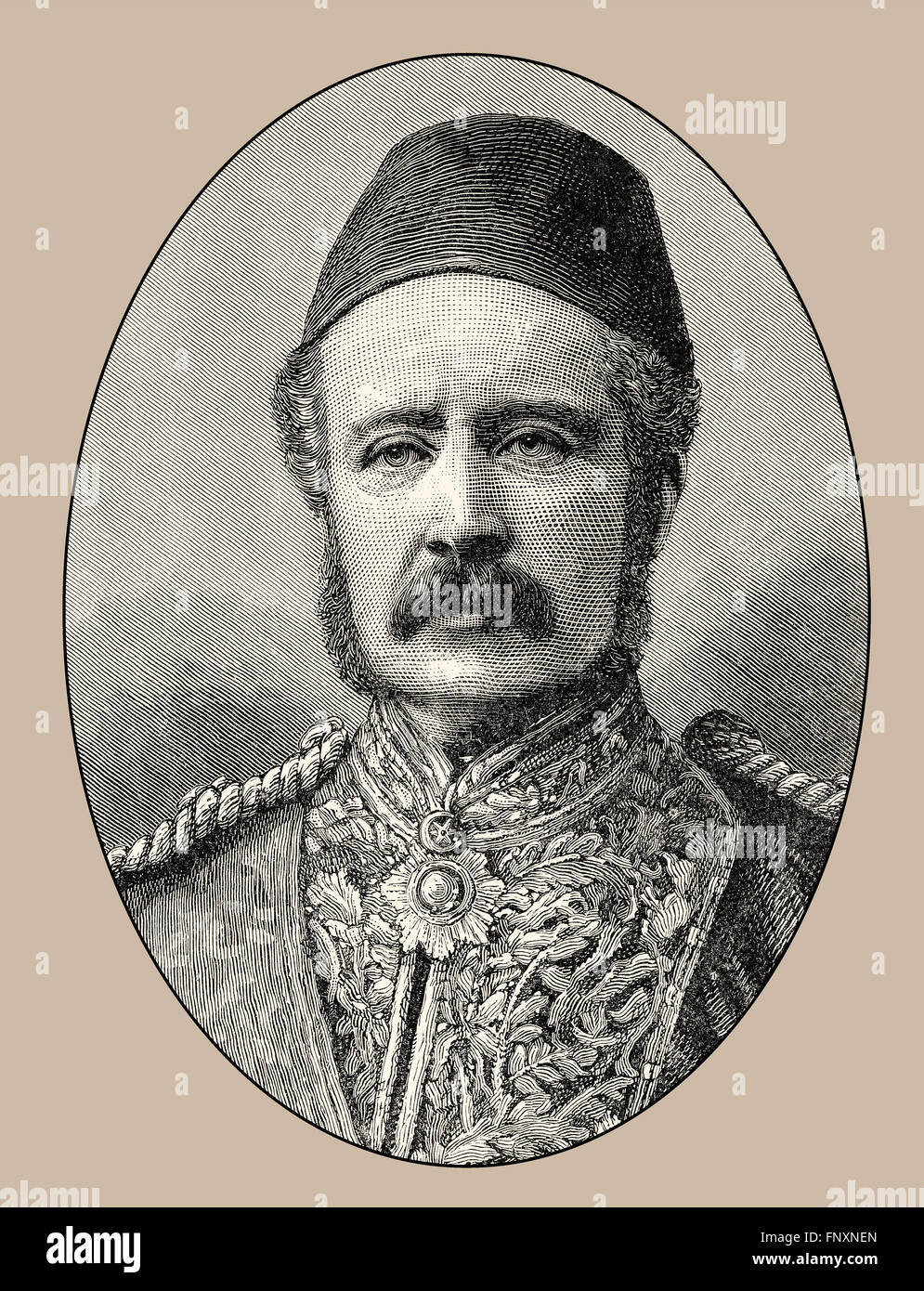 Major-General Charles George Gordon, 1833-1885, auch bekannt als chinesischer Gordon, Gordon Pascha und Gordon von Khartum, einem britischen Ar Stockfoto