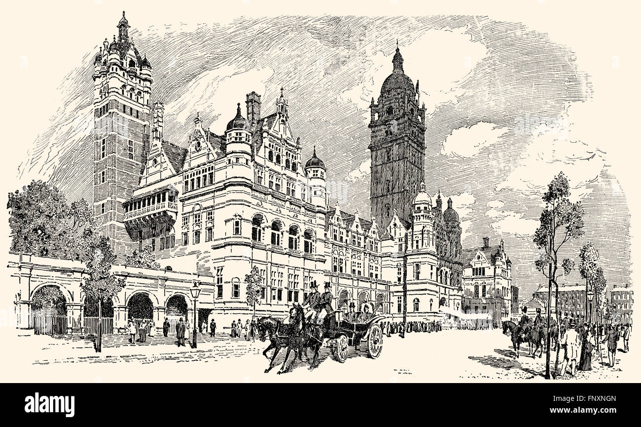 Das Imperial Institute, 19. Jahrhundert, South Kensington, London, Vereinigtes Königreich Stockfoto