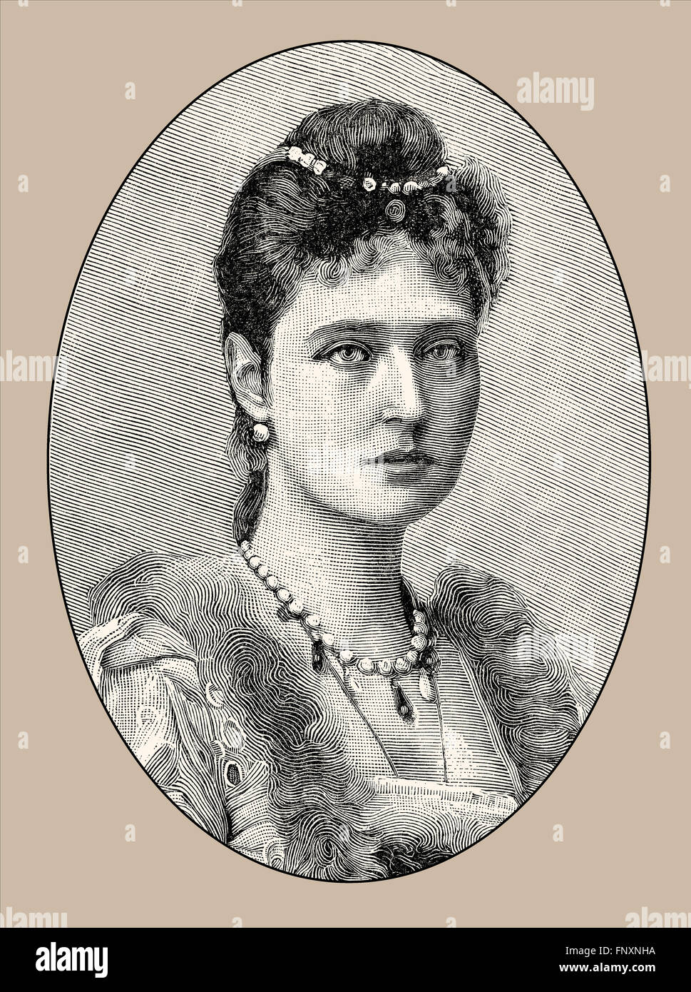 Alexandra Fyodorovna, Alix von Hessen und Rhein, 1872-1918 Kaiserin Gemahl von Russland als Ehegatte von Nicholas II, die letzte Em Stockfoto