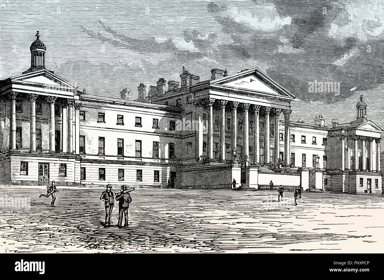 Wesley College, Glossop Road, Sheffield, England, 19. Jahrhundert Stockfoto