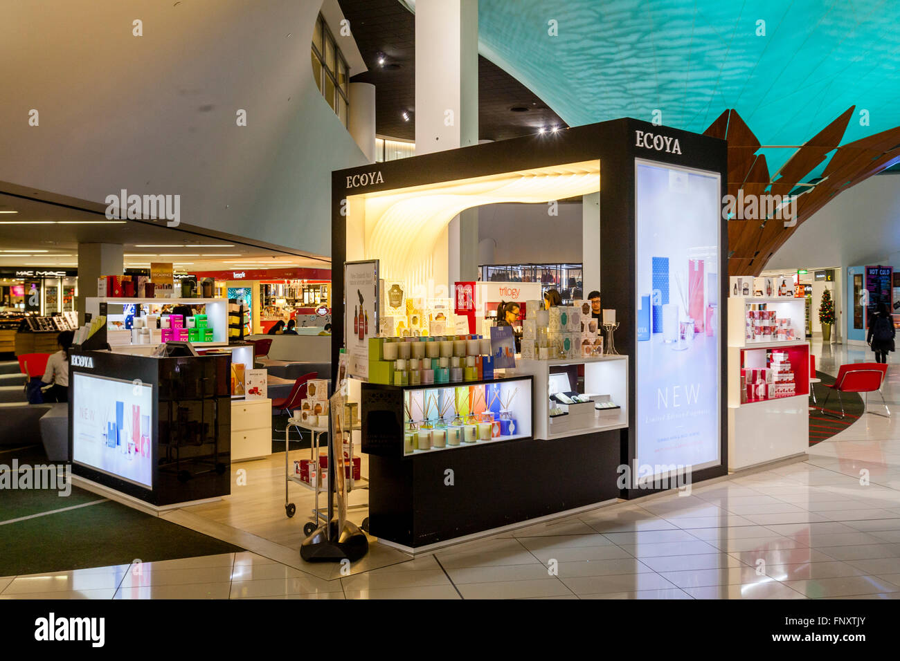 Duty Free Shopping, Flughafen Auckland, Neuseeland Stockfoto