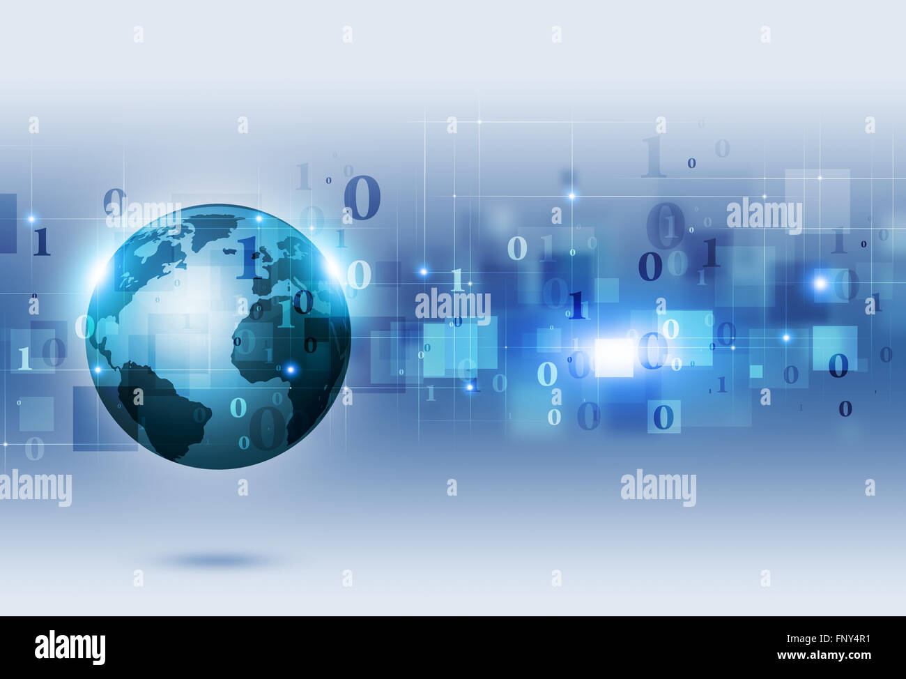 abstrakte Binärcode Konzept Technologie Kommunikation Hintergrund Stockfoto