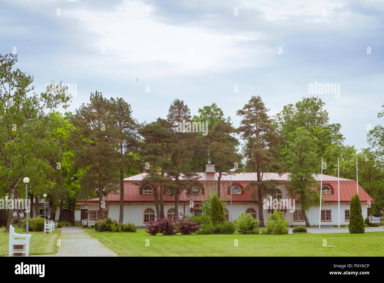 Bauernhof-Attraktion in der Provinz von Estland, Saka Mois Stockfoto
